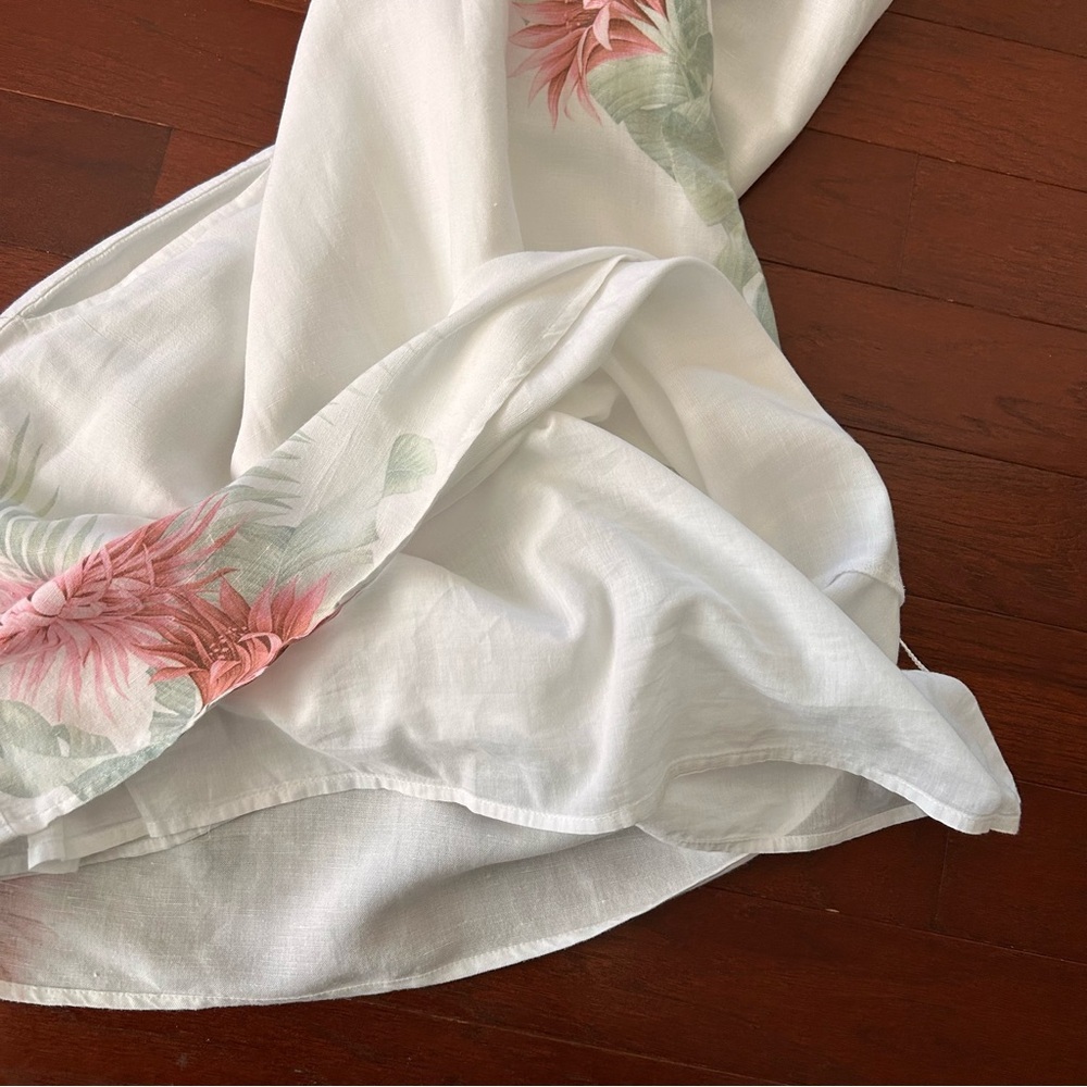 Tommy Bahama Breezy Botanical V-neck sleeveless Dress size  S/P white - Picture 6 of 8